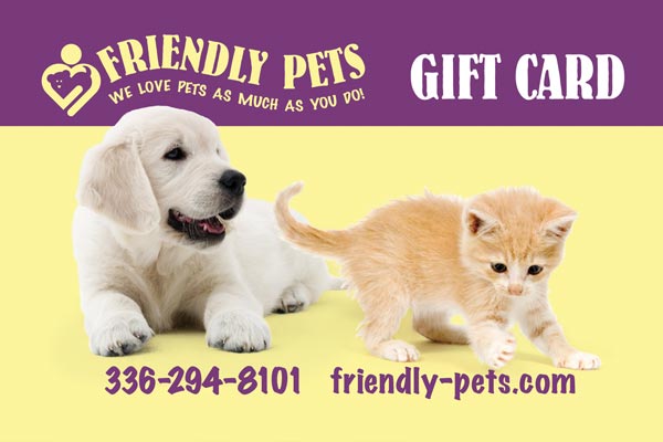 Image of a Friendly Pets Gift Card